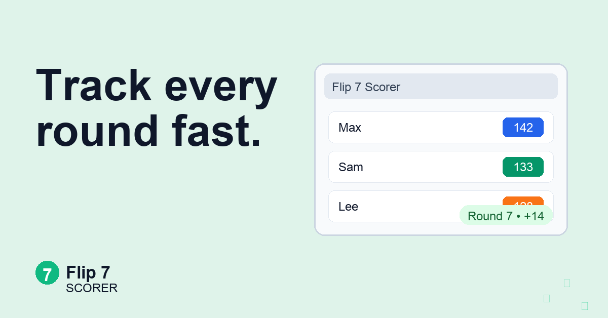 Flip 7 Scorer